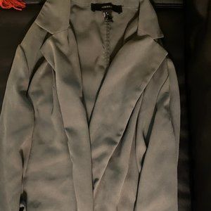 Forever 21 Army Green Business Casual Jacket